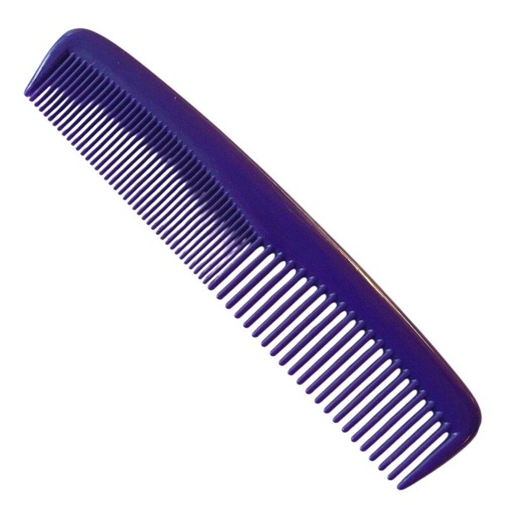Vintage Ace 5" Hair Comb Hard plastic purple Pocket Purse Comb Unbreakable‎